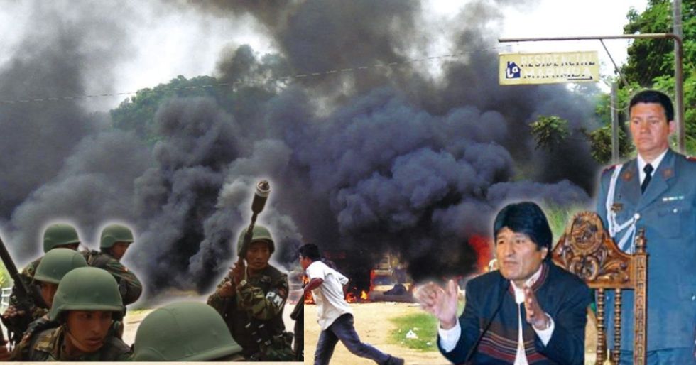 Recreación de lo sucedido en septiembre de 2008 en Pando.