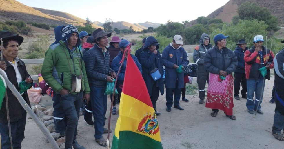Los bloqueadores de ese sector en días pasados.