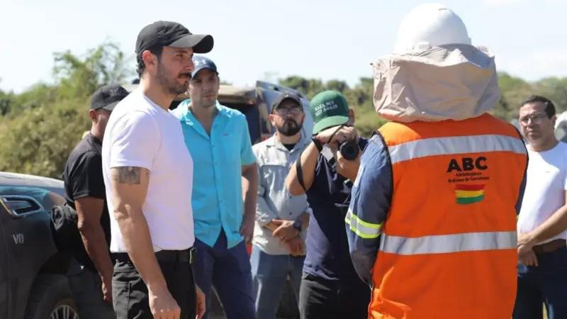 El gobernador cruceño, Juan Pablo Velasco