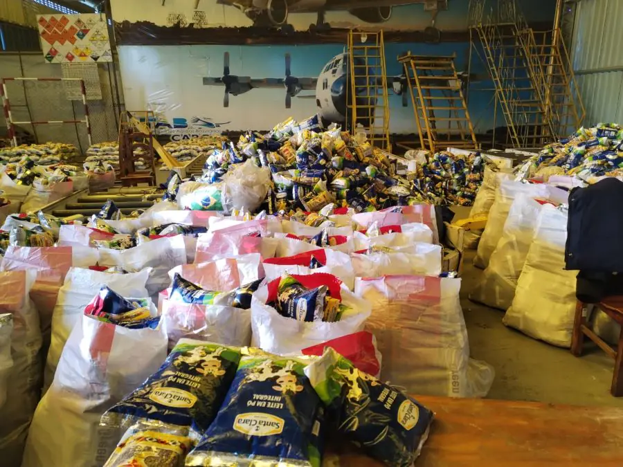 El Alto recibe donación de alimentos para familias vulnerables. FOTO: GAMEA