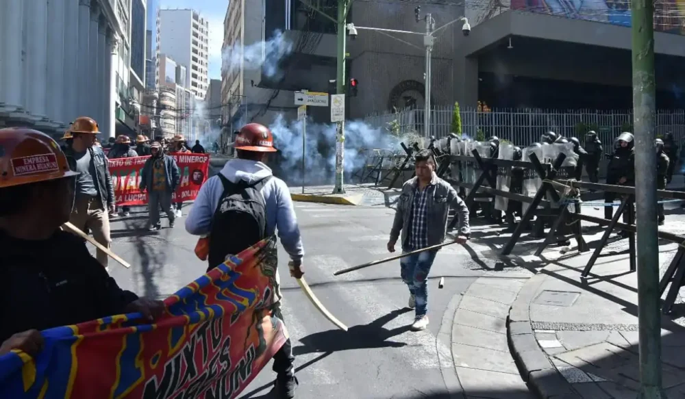 Enfrentamientos en el país. Foto: APG