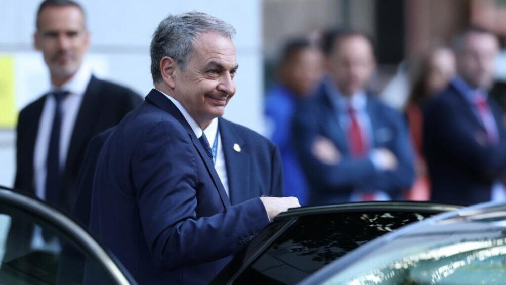 El expresidente del gobierno español José Luis Rodríguez Zapatero acude a la Audiencia Nacional, en Madrid, el 17 de junio de 2026, para declarar por un caso de presunto tráfico de influencias