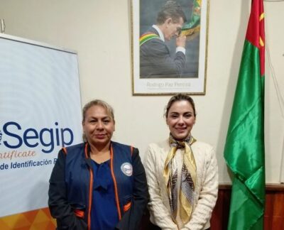 Alcaldesa Giraldo gestiona apertura de oficina permanente del Segip en San Ignacio de Moxos